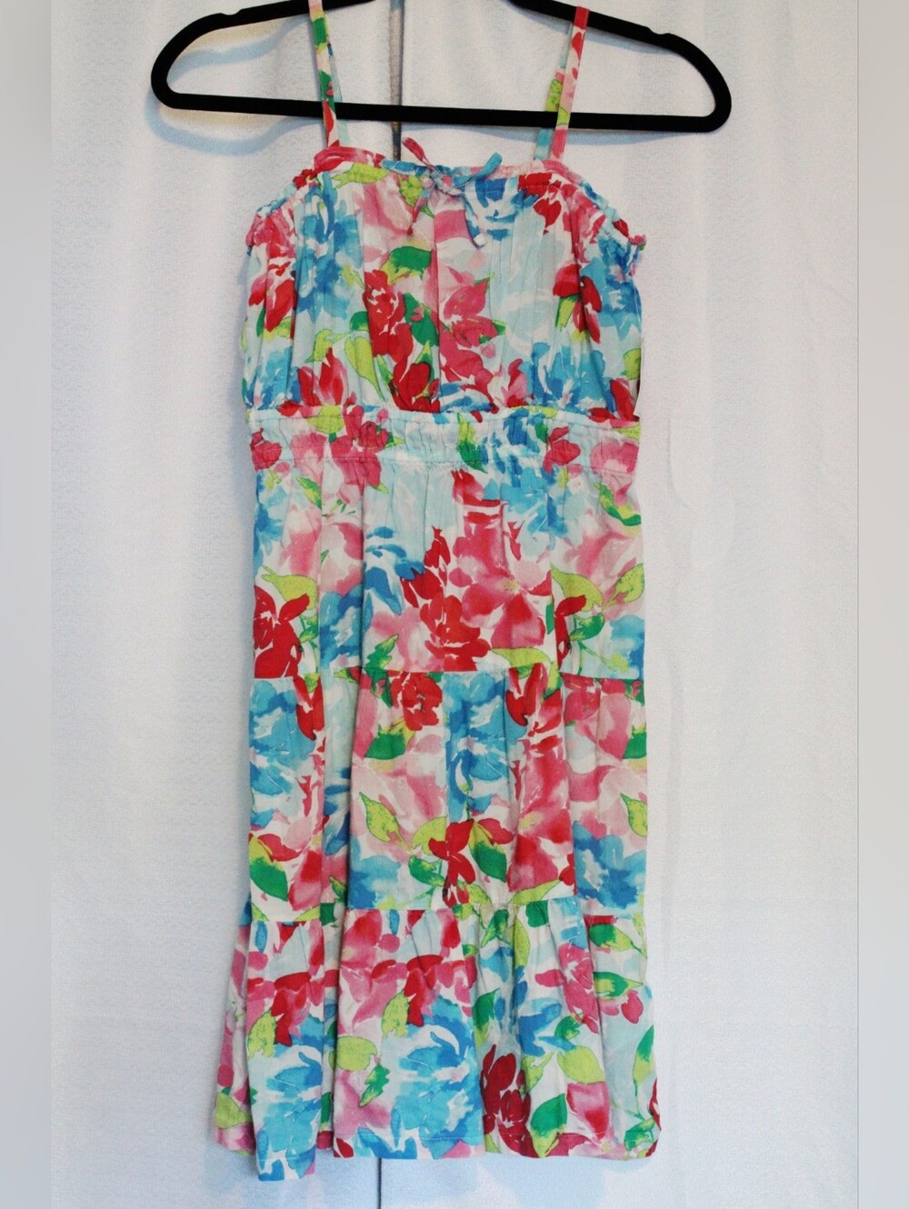 NWT Old Navy Girls Tiered Floral Sundress Cami Dress - Large (12/14)